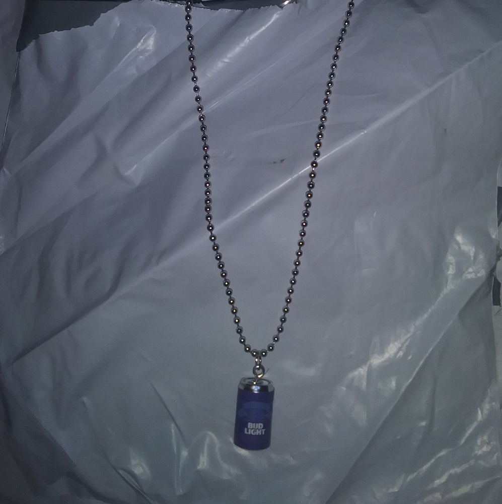 Bud Light Beer necklace